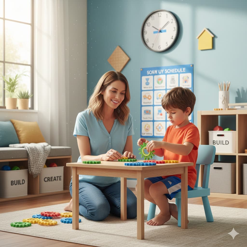 روتين يومي لطفل كثير الحركة وتشتت الانتباه